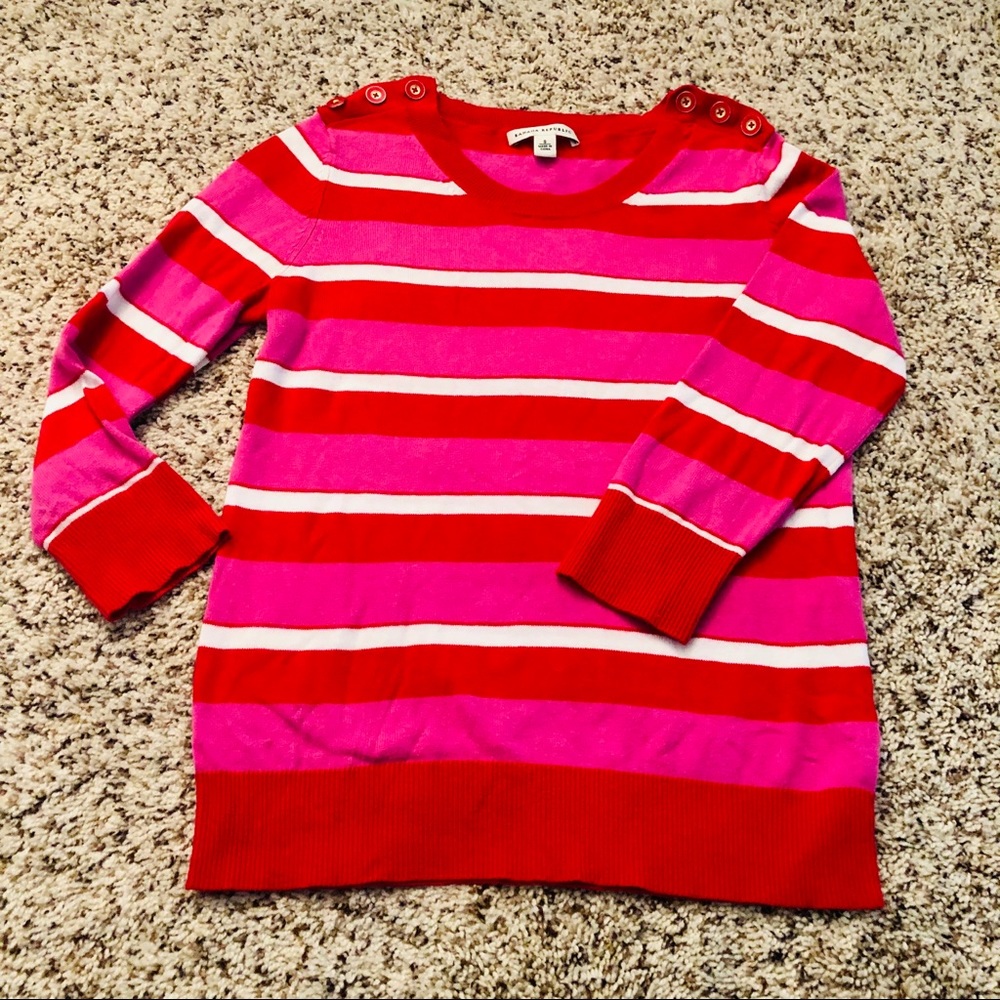 Banana Republic 3/4 Sleeve Bright Colored Top, S